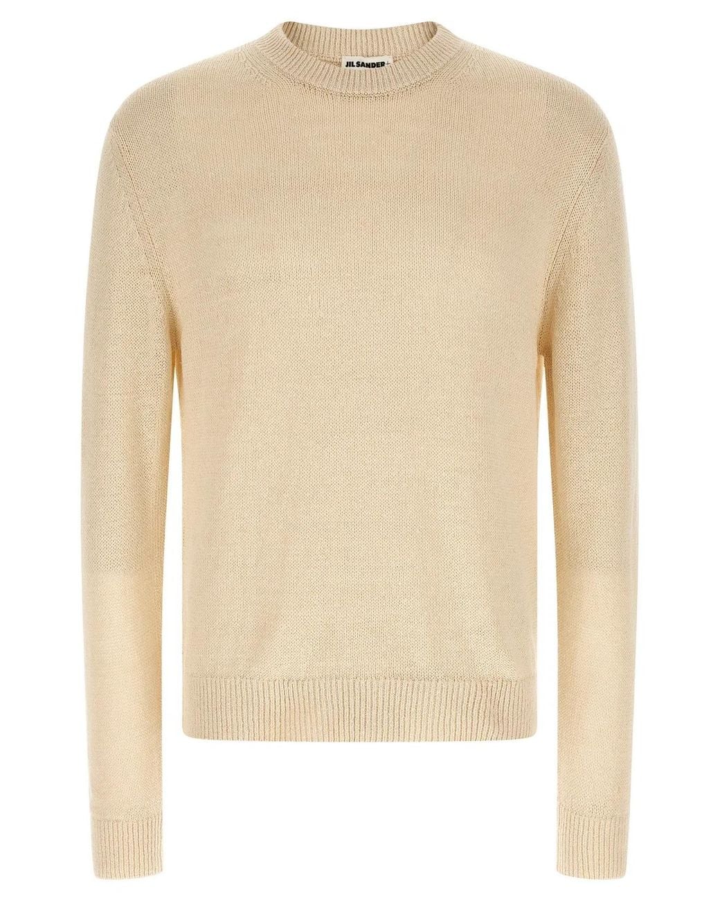 Jil Sander Natural Silk Hemp Sweater for men