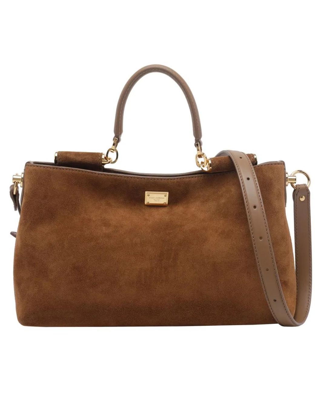 Dolce & Gabbana Brown Dolce & Gabbana Borsaspalla Tracolla Crosta V