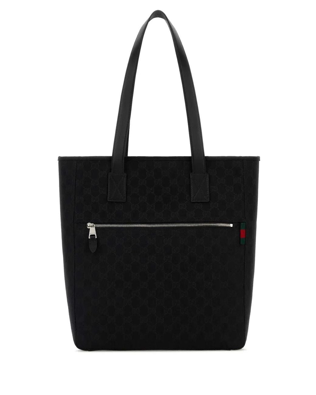 Gucci Black Gg Fabric Shopping Bag for men