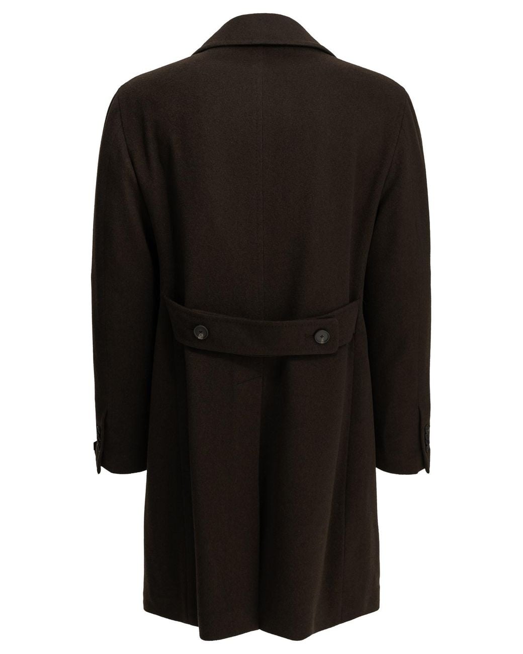 Tagliatore Black "Bruce" Long Coat for men