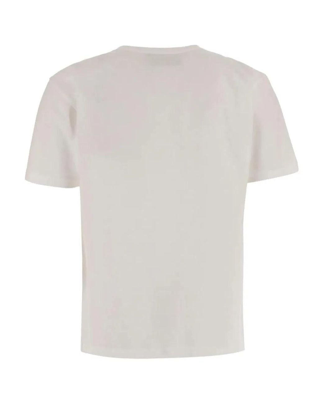 Valentino White Short Shirt With Panther