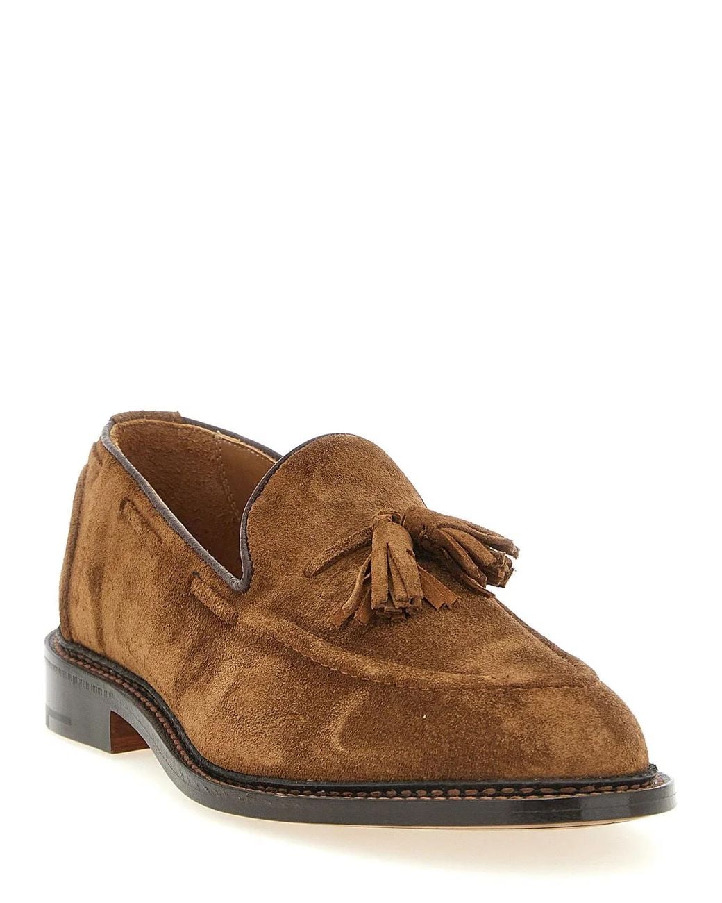 Tricker's Brown 'Elton' Loafers for men