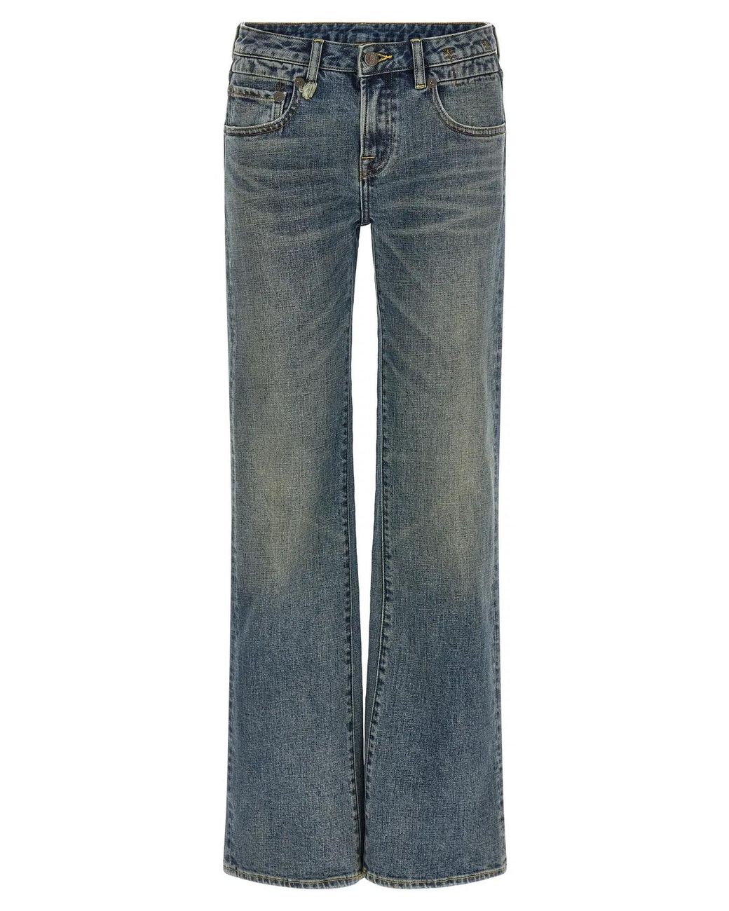R13 Blue 'Boy Flare' Jeans