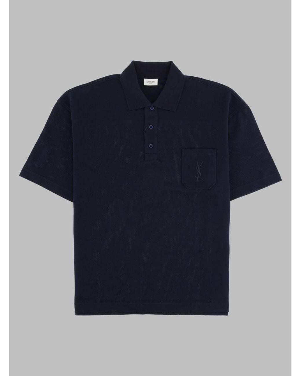 Saint Laurent Blue Polo Cassandre for men
