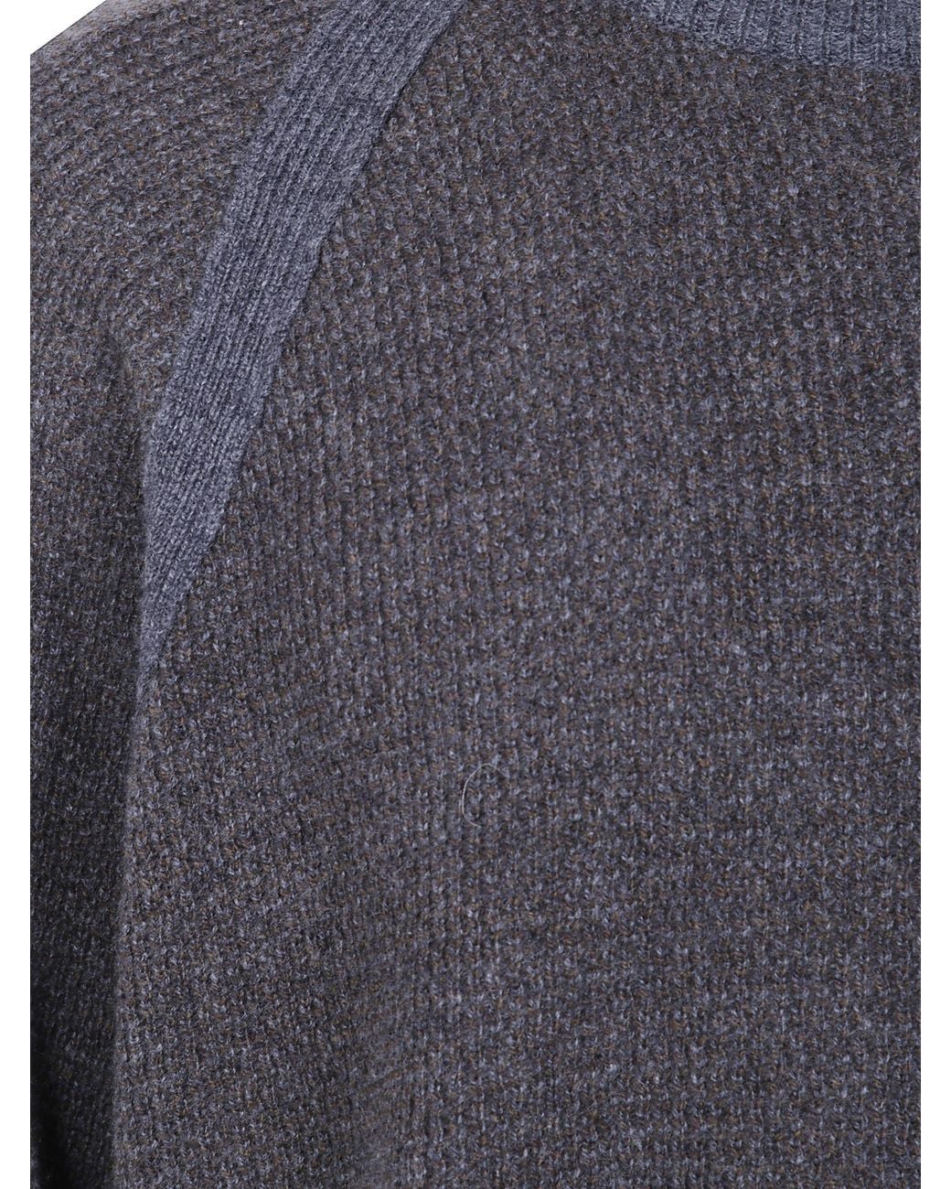 Ziggy Chen Gray Oversized Raglan Sweater for men