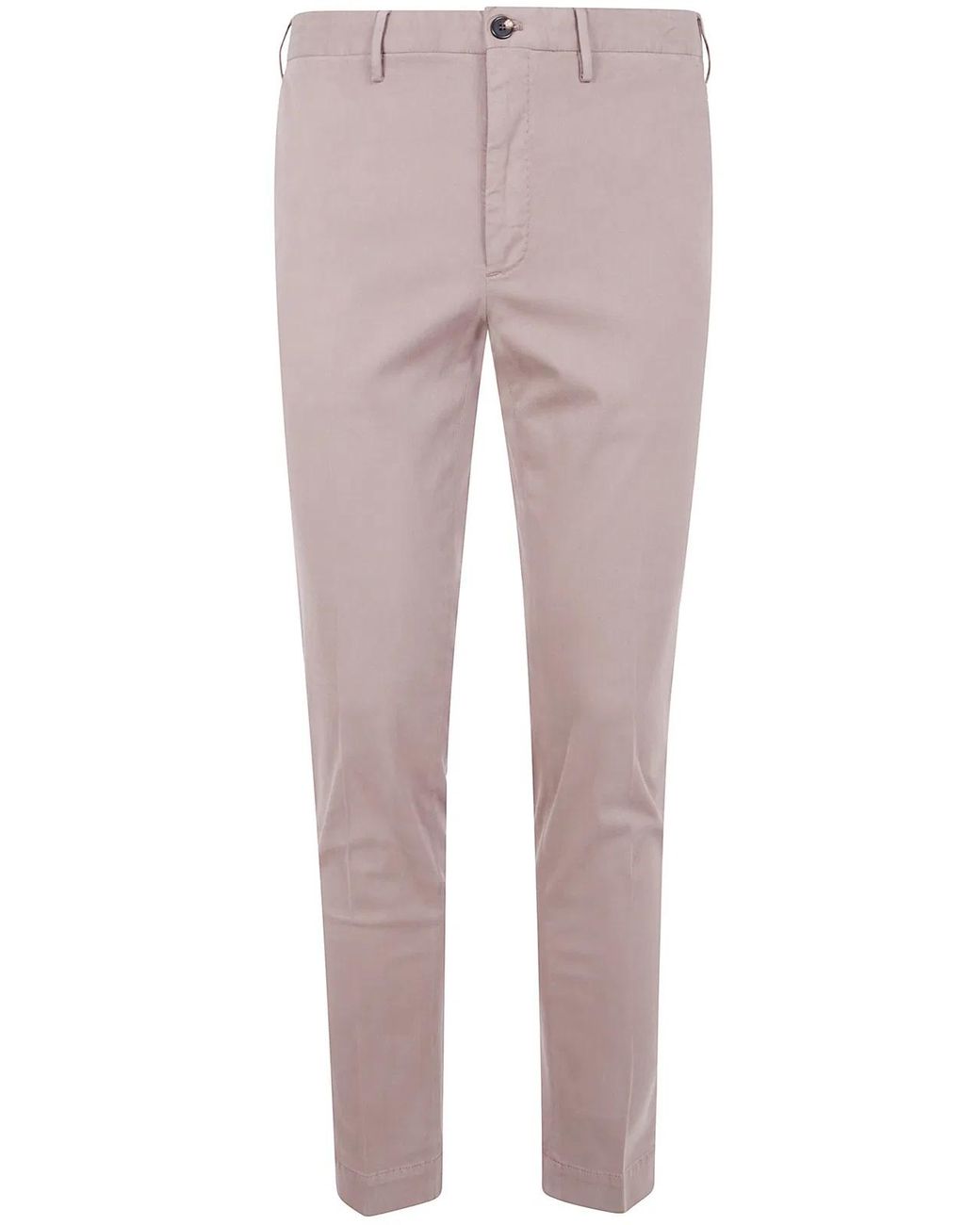 Incotex Brown Regular Trousers for men