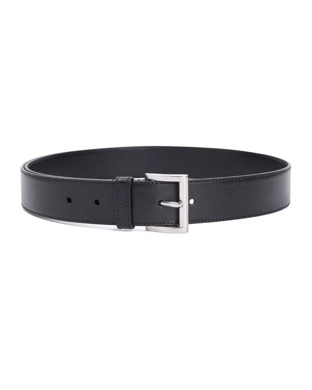 Prada Black Leather Belt