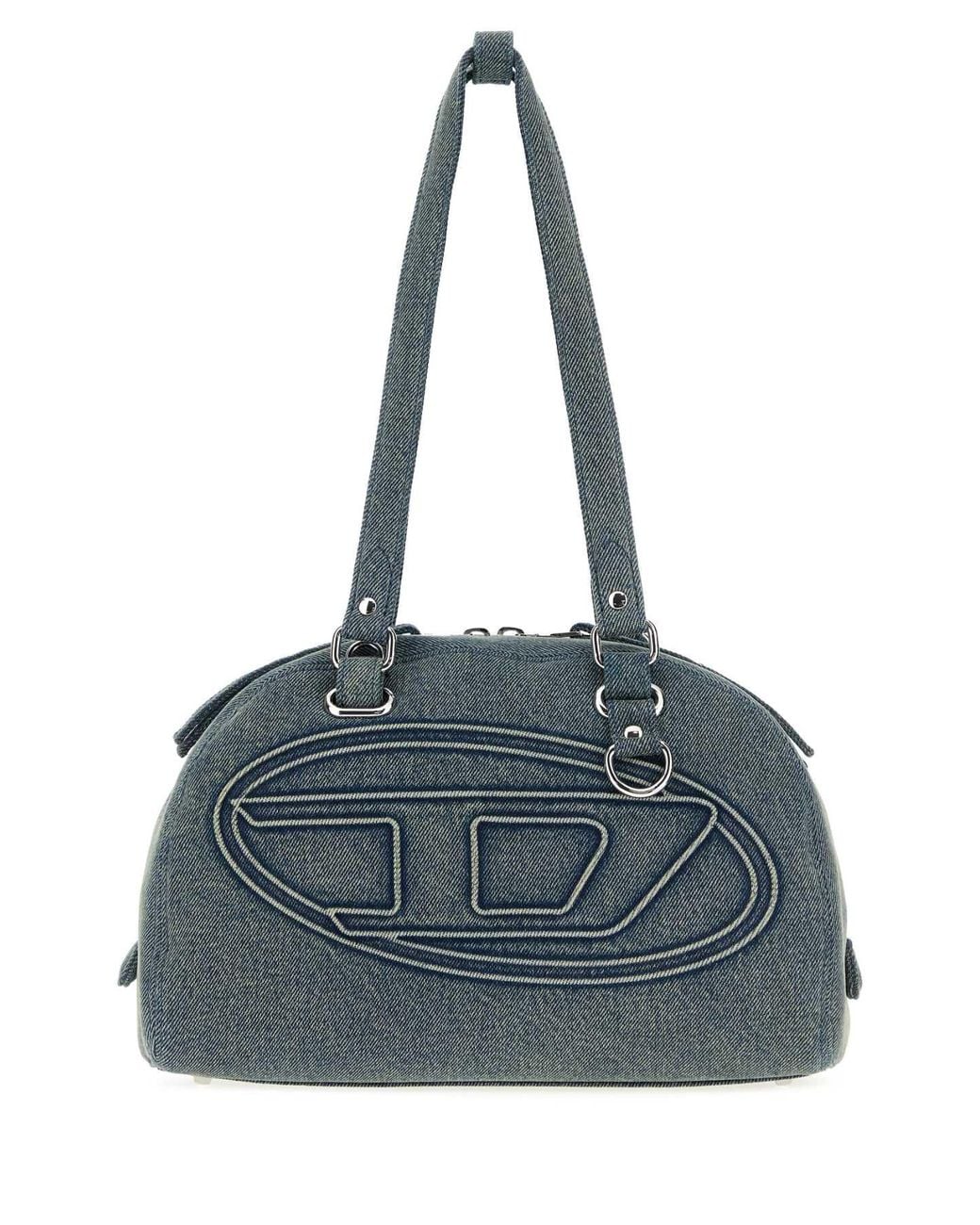 DIESEL Blue Mini Denim Dom Shoulder Handbag