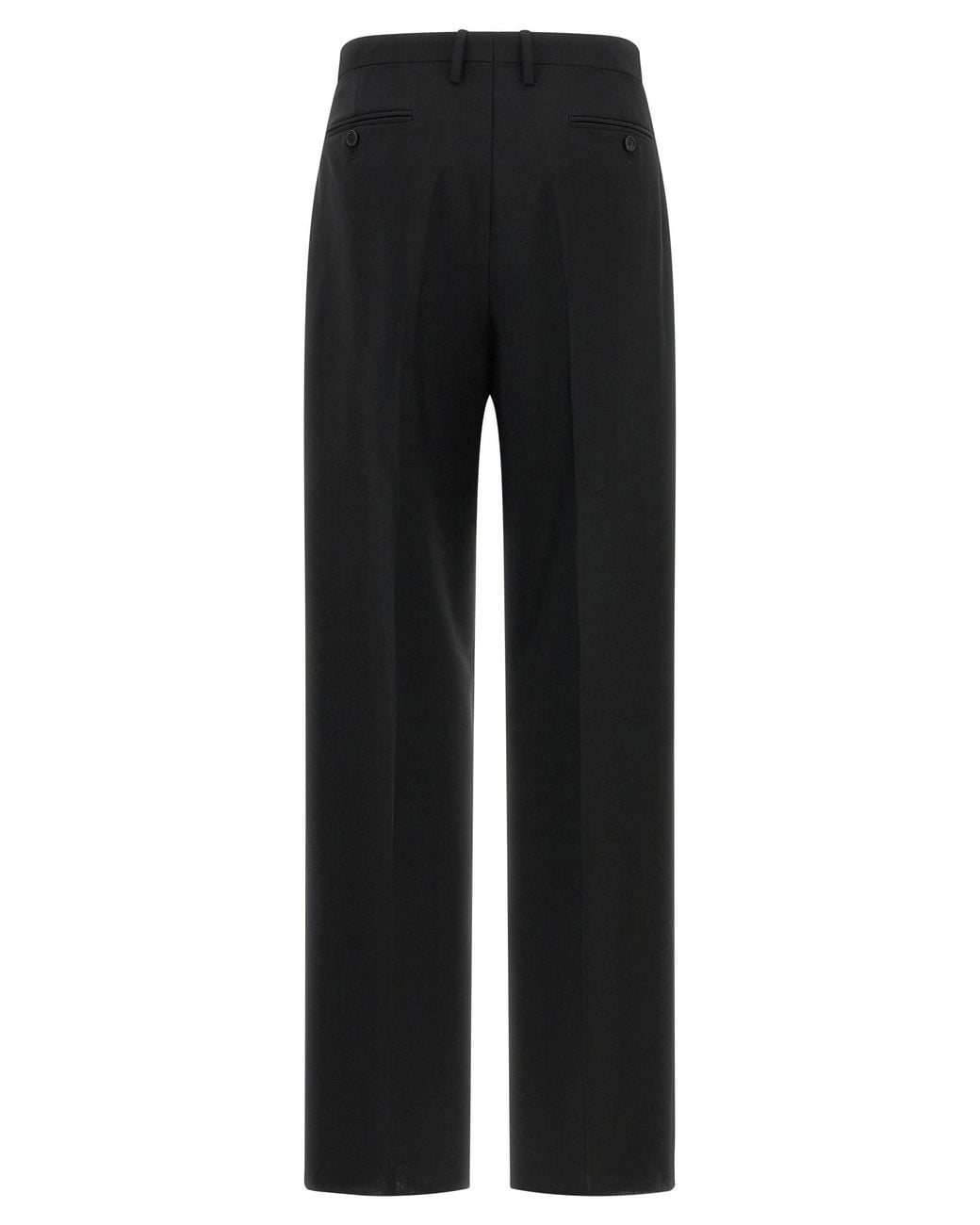 Fendi Black Wool And Mohair Pants