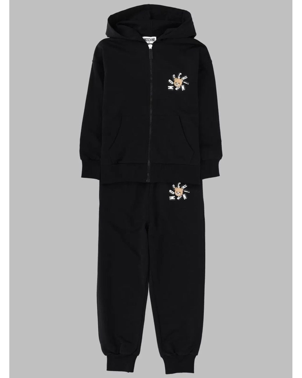 Moschino Black Hooded Tracksuit