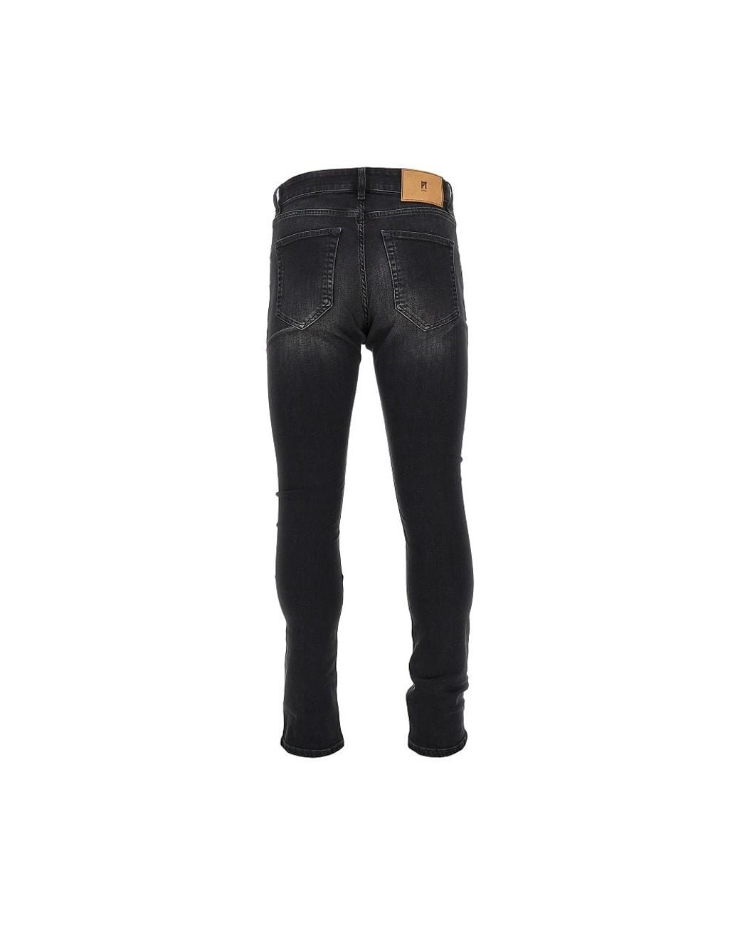 PT Torino Black Jazz Updated Five-Pocket Jeans for men