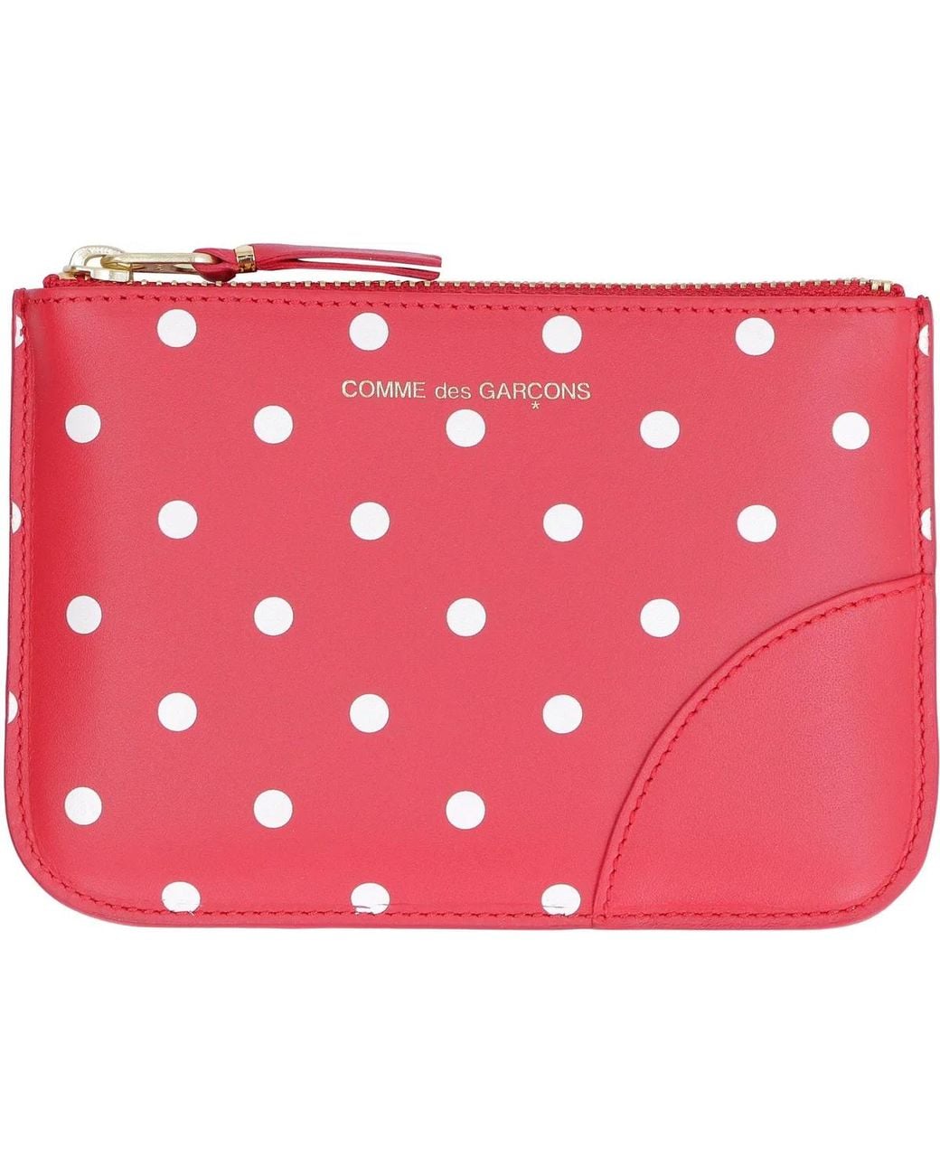 Comme des Garçons Red Leather Pouch Cow Hide Wallets & Cardholders for men
