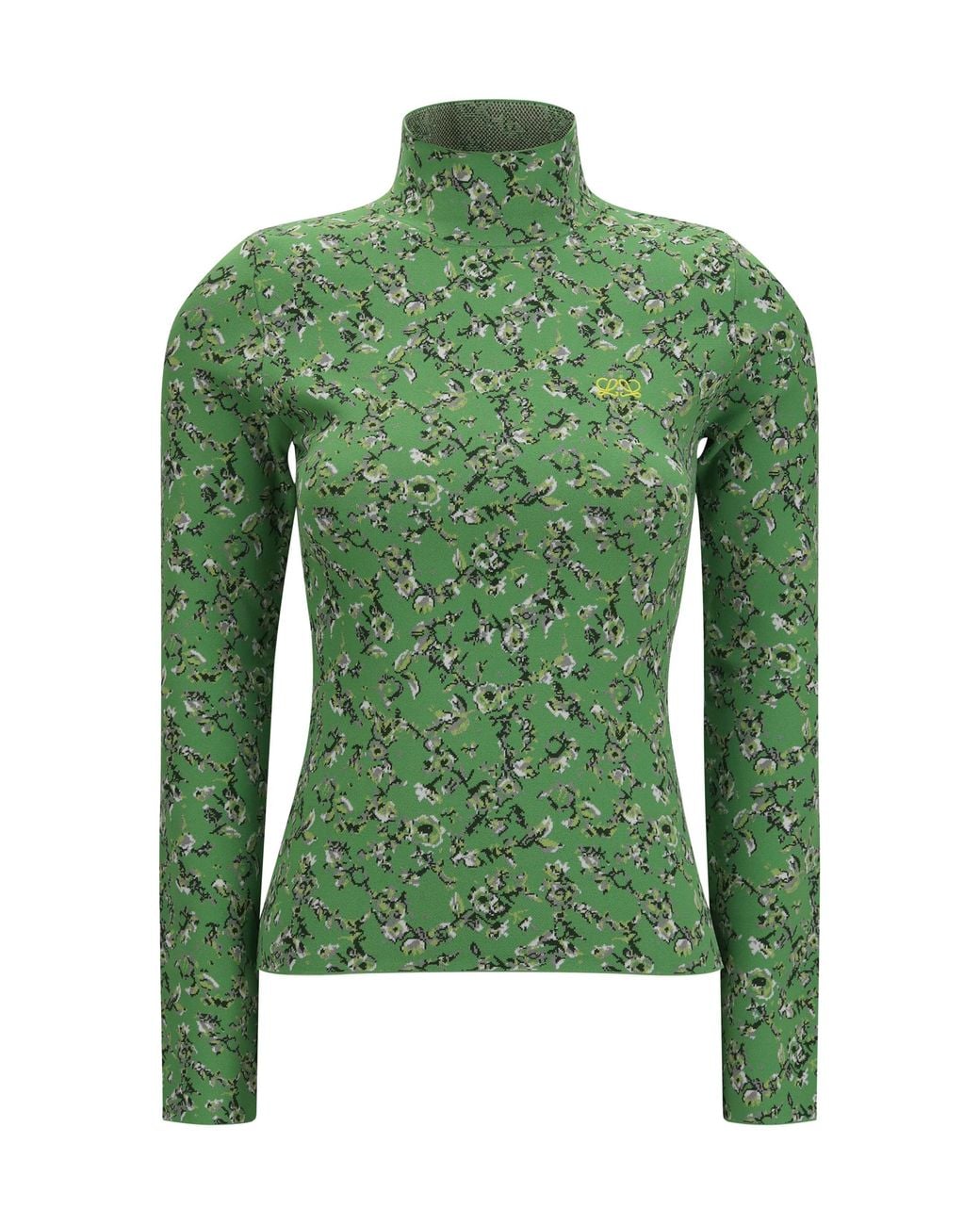 Loewe Green Viscose Blend Top