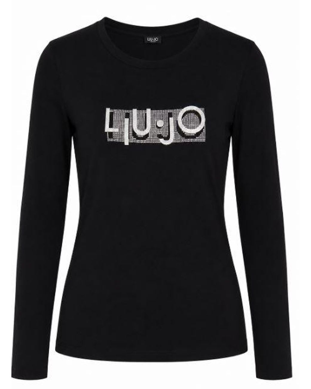 Liu Jo Black Cotton Elastane T Shirt