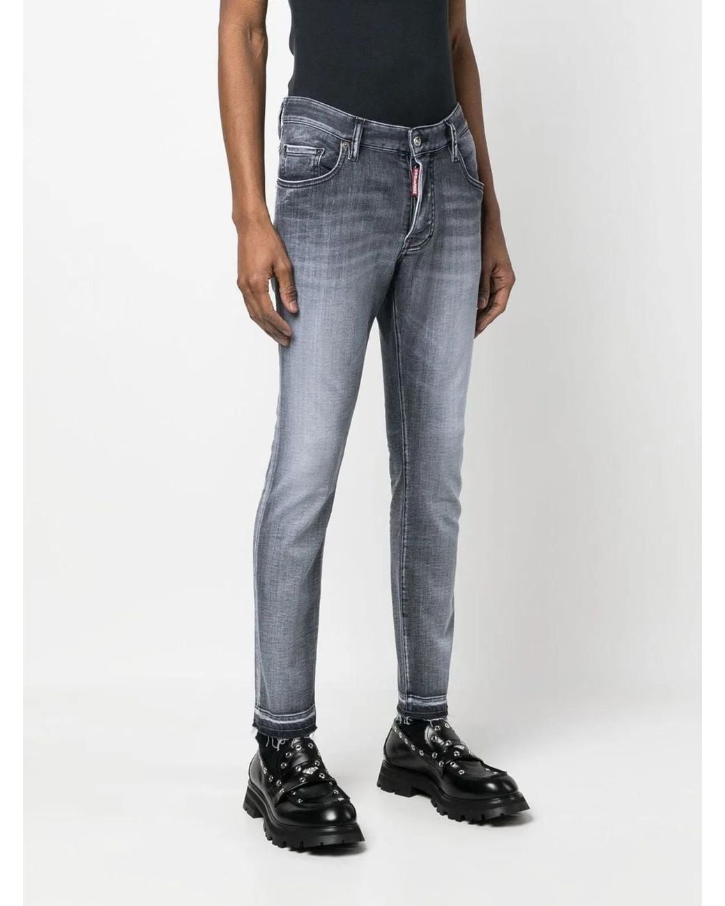 DSquared² Blue Pants 5 Pockets for men