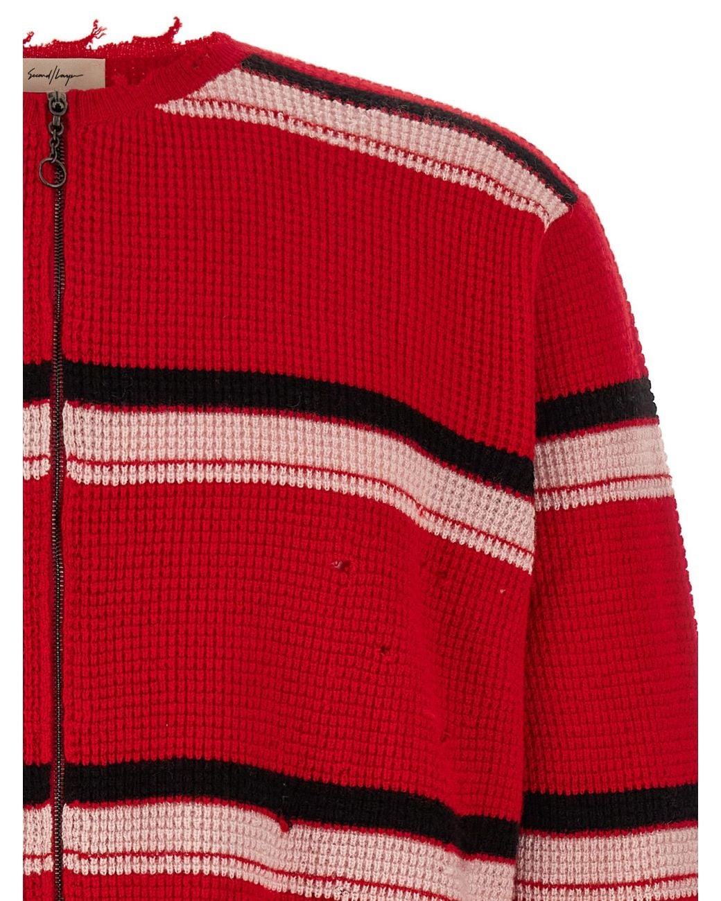 Second/Layer Red 'Friends' Sweater for men