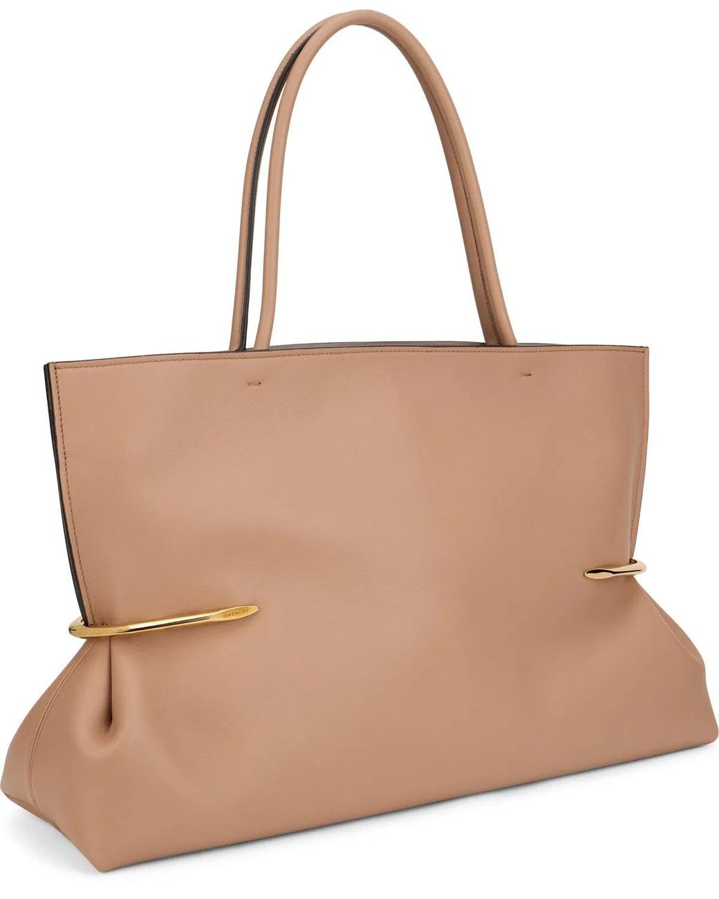 Givenchy Brown Tote Bag Pinch Squeezed Horizontal