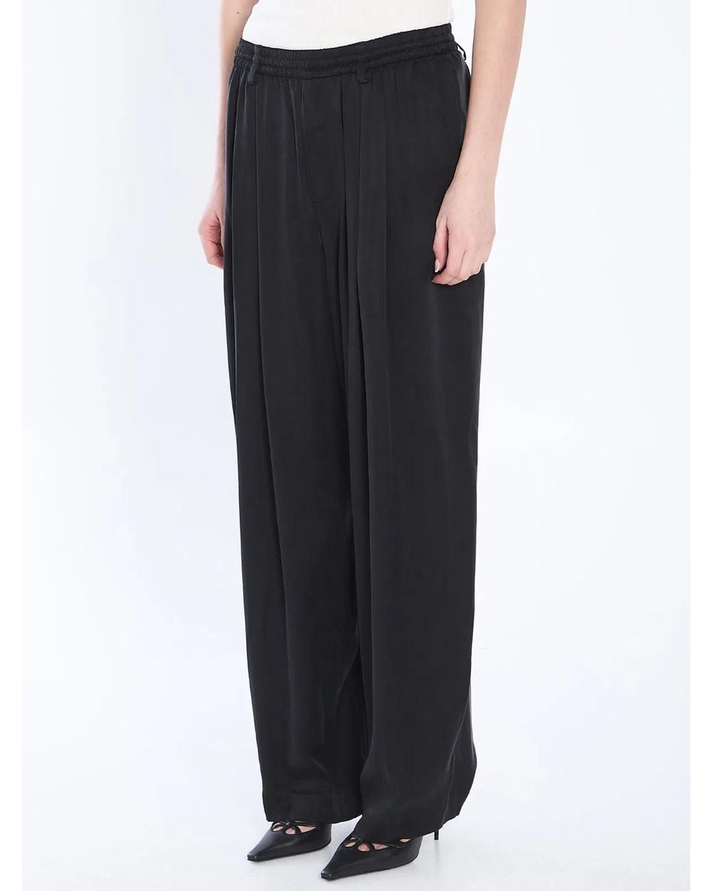 Alexander Wang Black Turn-Down Trousers