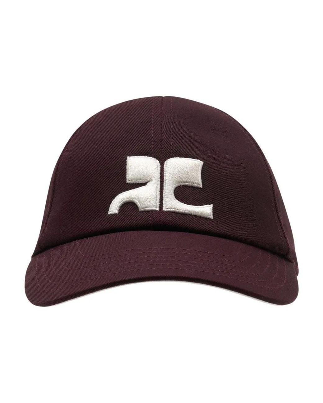 Courreges Brown Courregès Ac Logo Cotton Cap