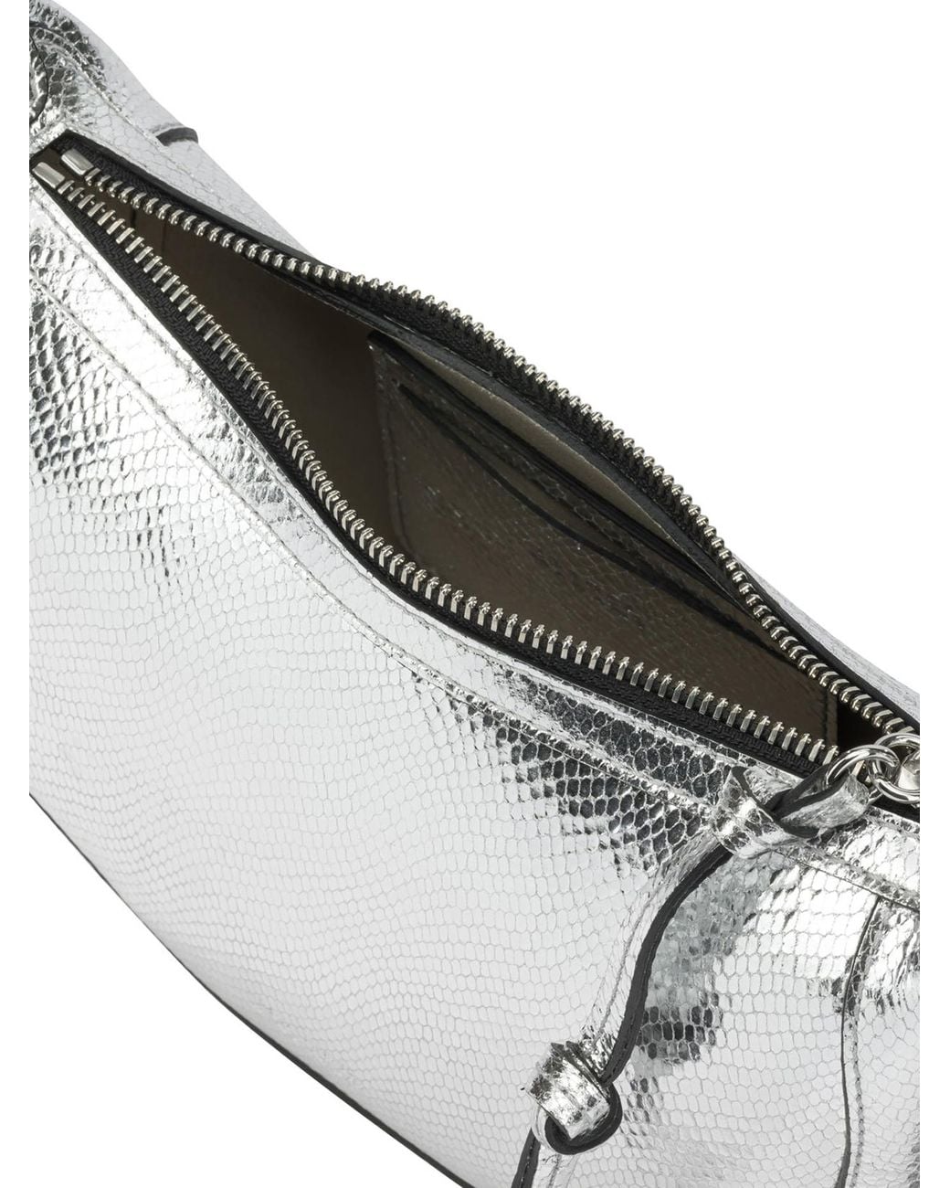 Isabel Marant Gray "Oskan Moon" Small Shoulder Bag