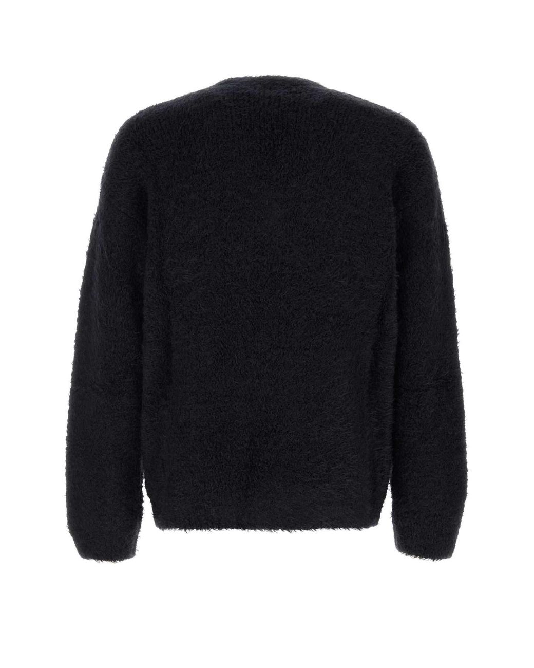 Dolce & Gabbana Black Stretch Alpaca Blend Sweater for men