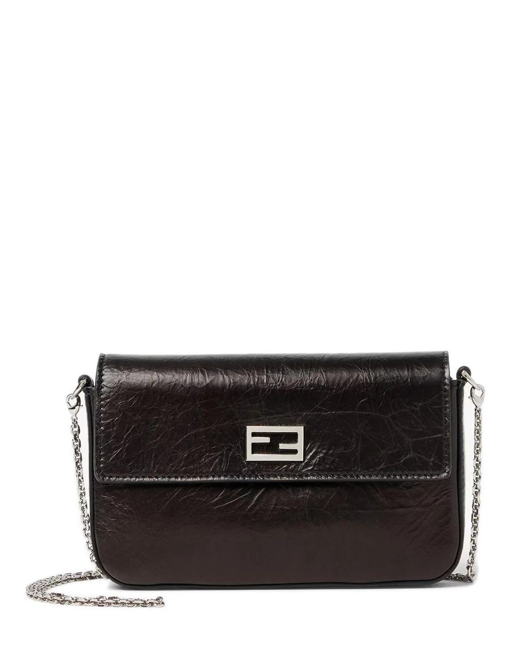Fendi Black Wallet On Chain Tube