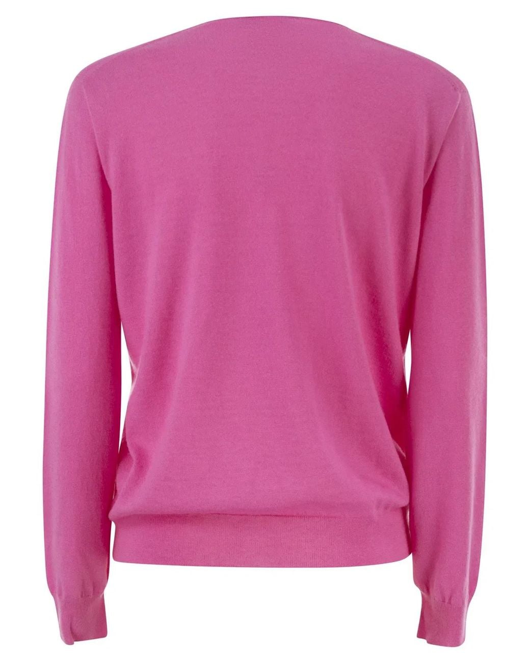 Vanisé Pink Cashmere V-Neck Jumper