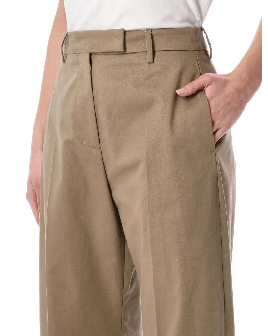 THE LATEST Natural Dina Tailored Pants