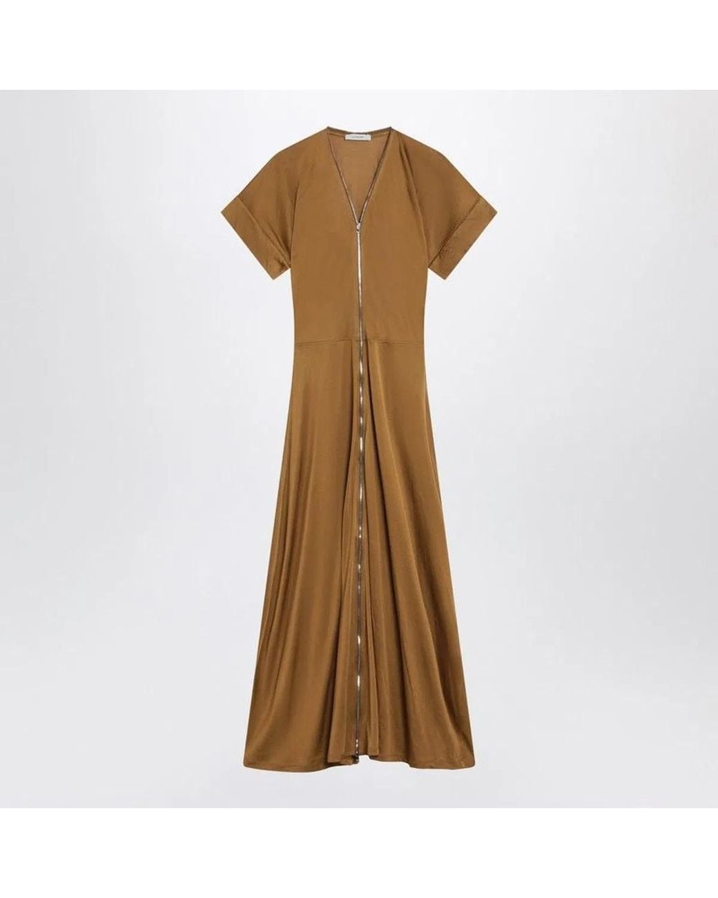 Lemaire Natural Cinnamonbrown Zipup Dress