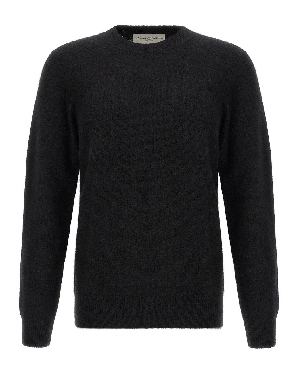 LARMERI STUDIO Black Cashmere Sweater for men