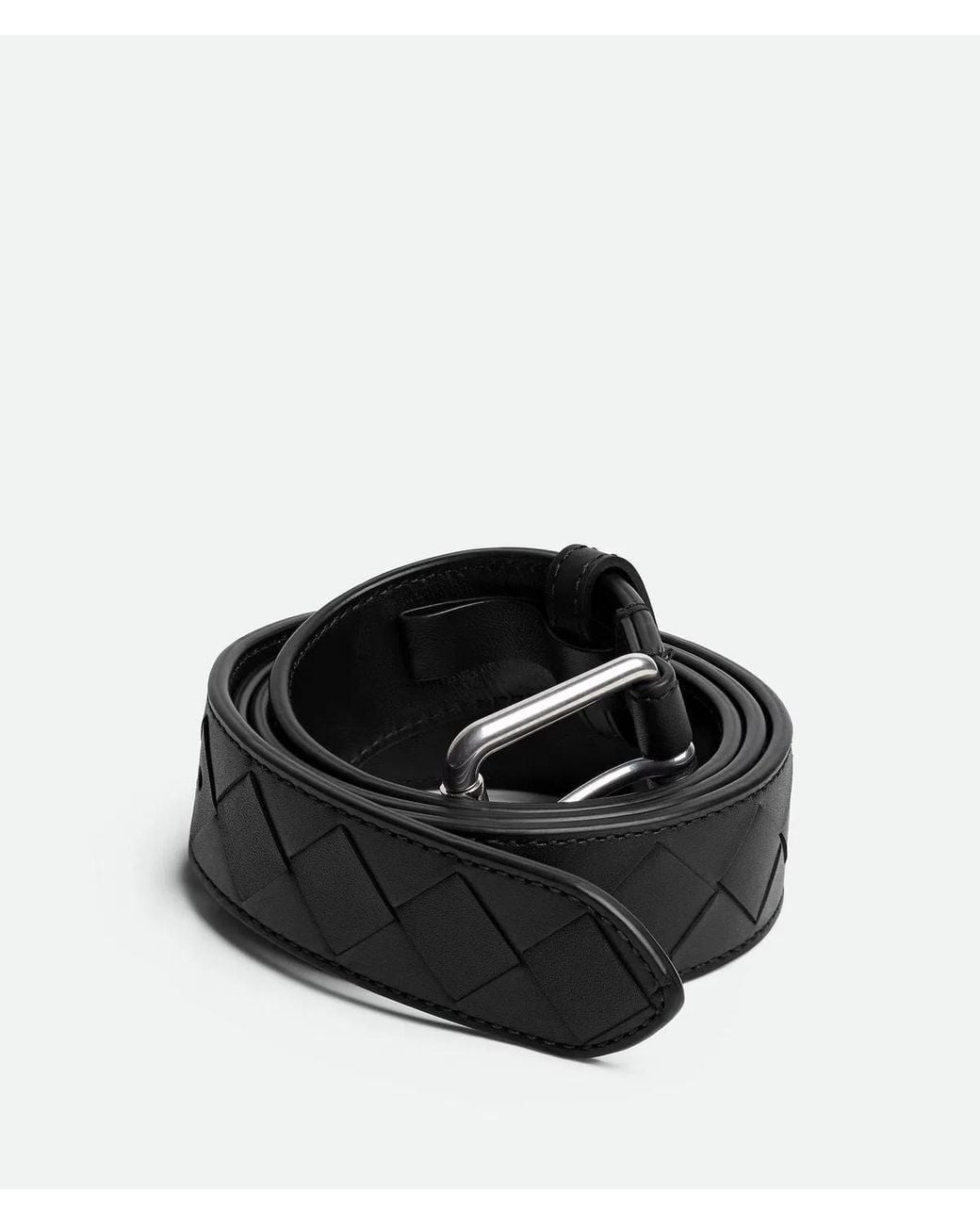 Bottega Veneta Blue Intrecciato Belt for men