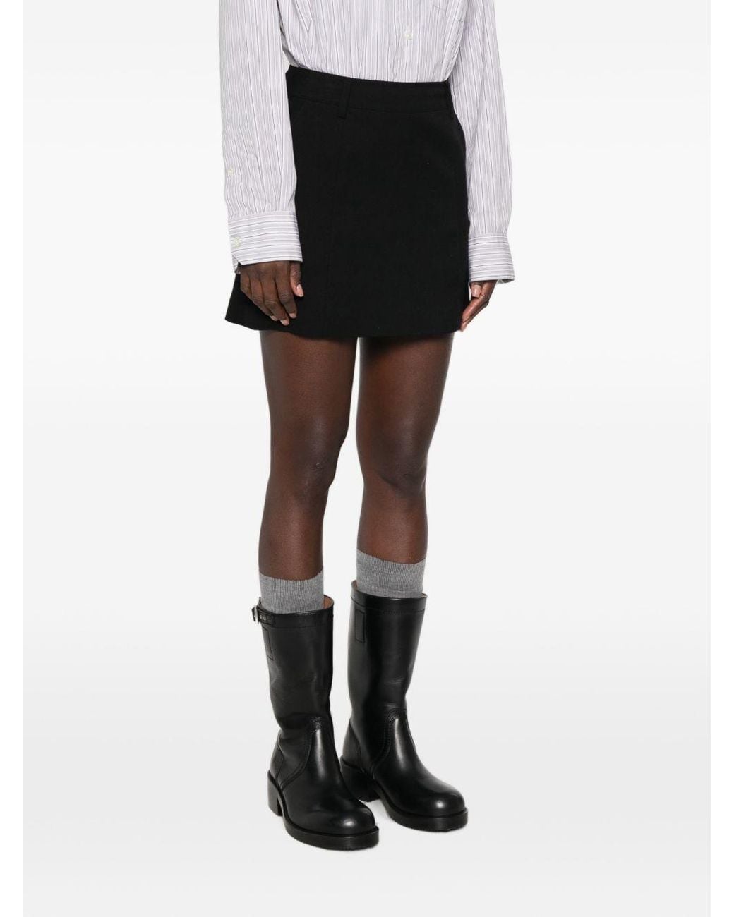 DUNST Black Mini Skirt