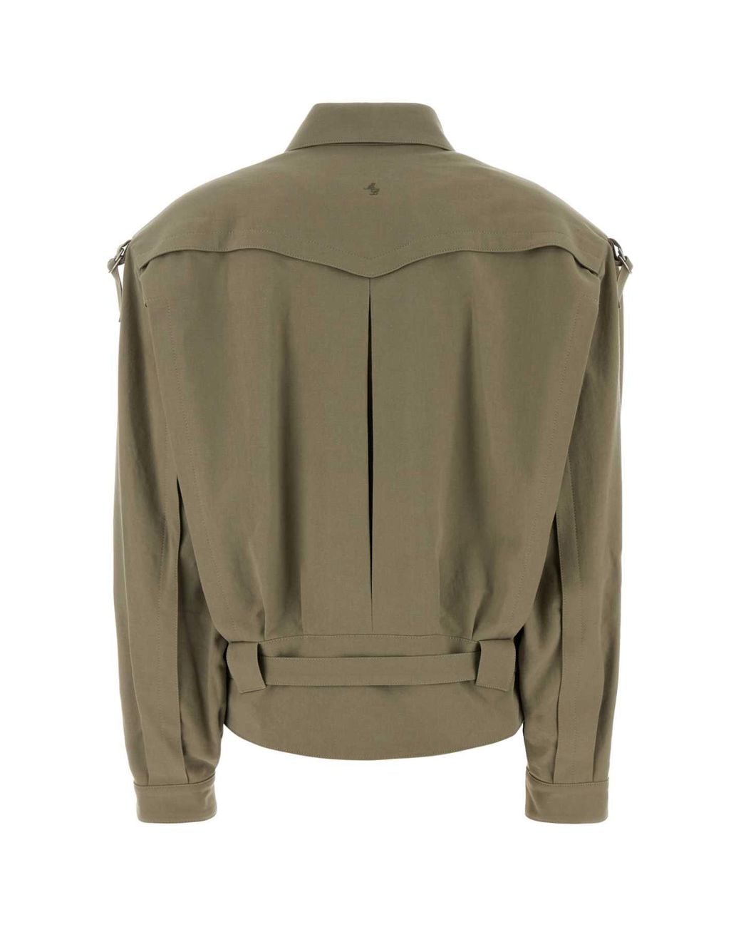 Magda Butrym Green Pf26 Jacket 10 Khaki