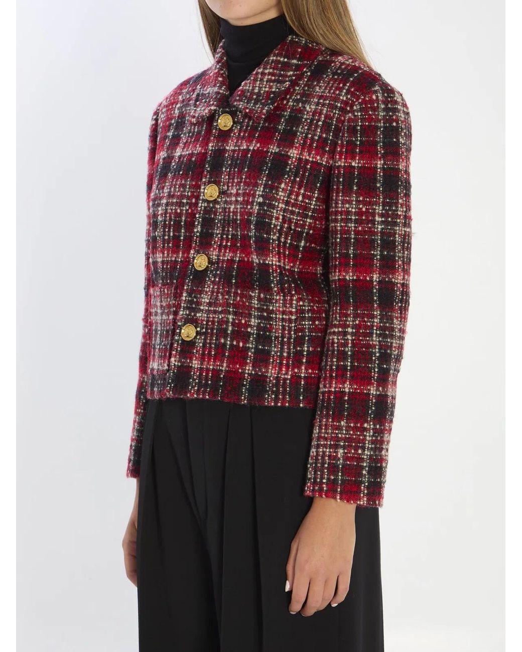Céline Red Charlotte Wool Jacket