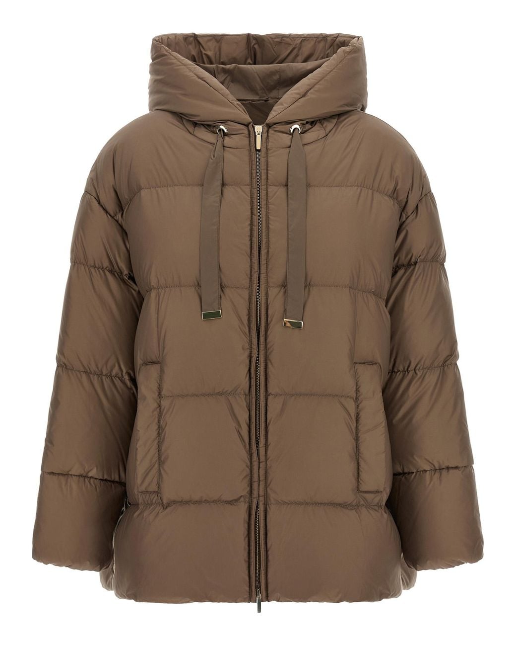 Max Mara Brown 'Nerine' Down Jacket