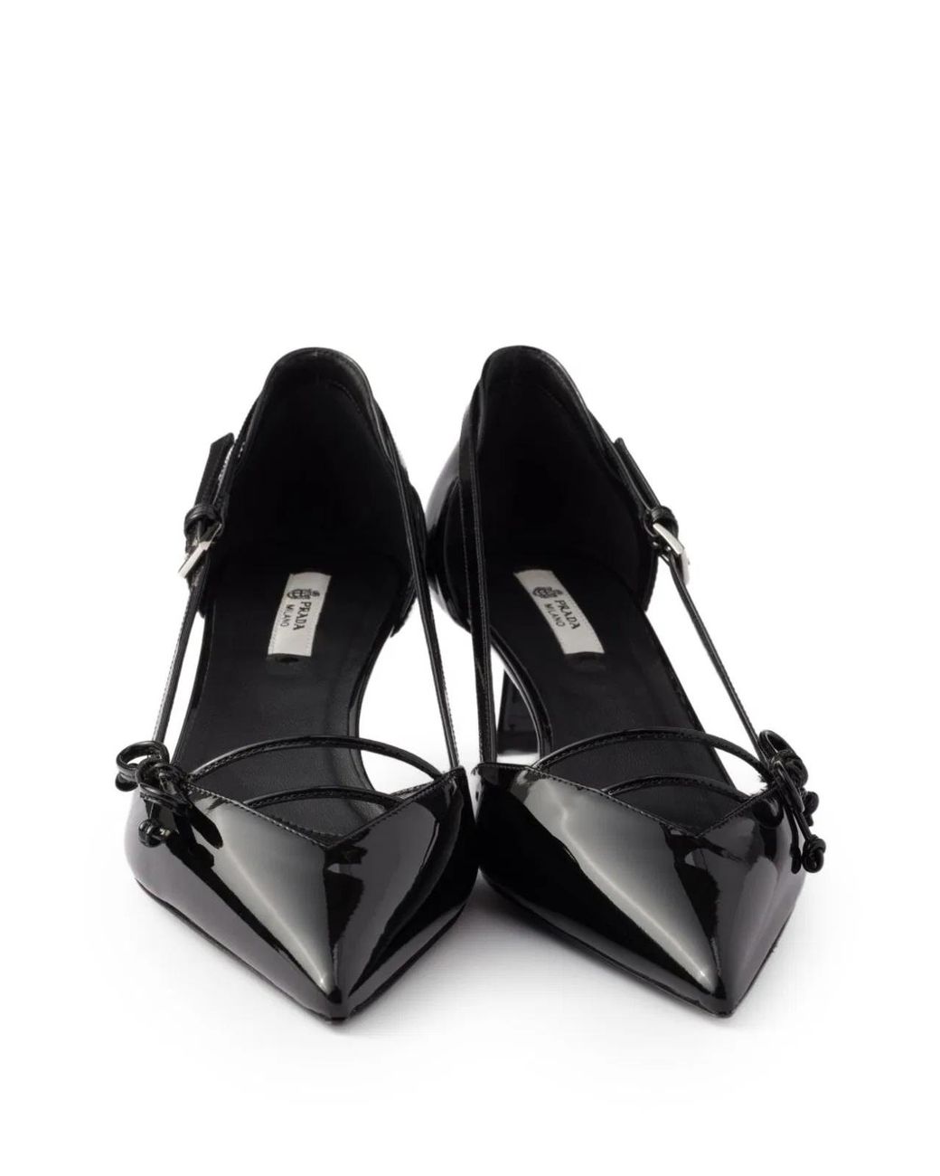 Prada Black Goat Leather Flat Shoes