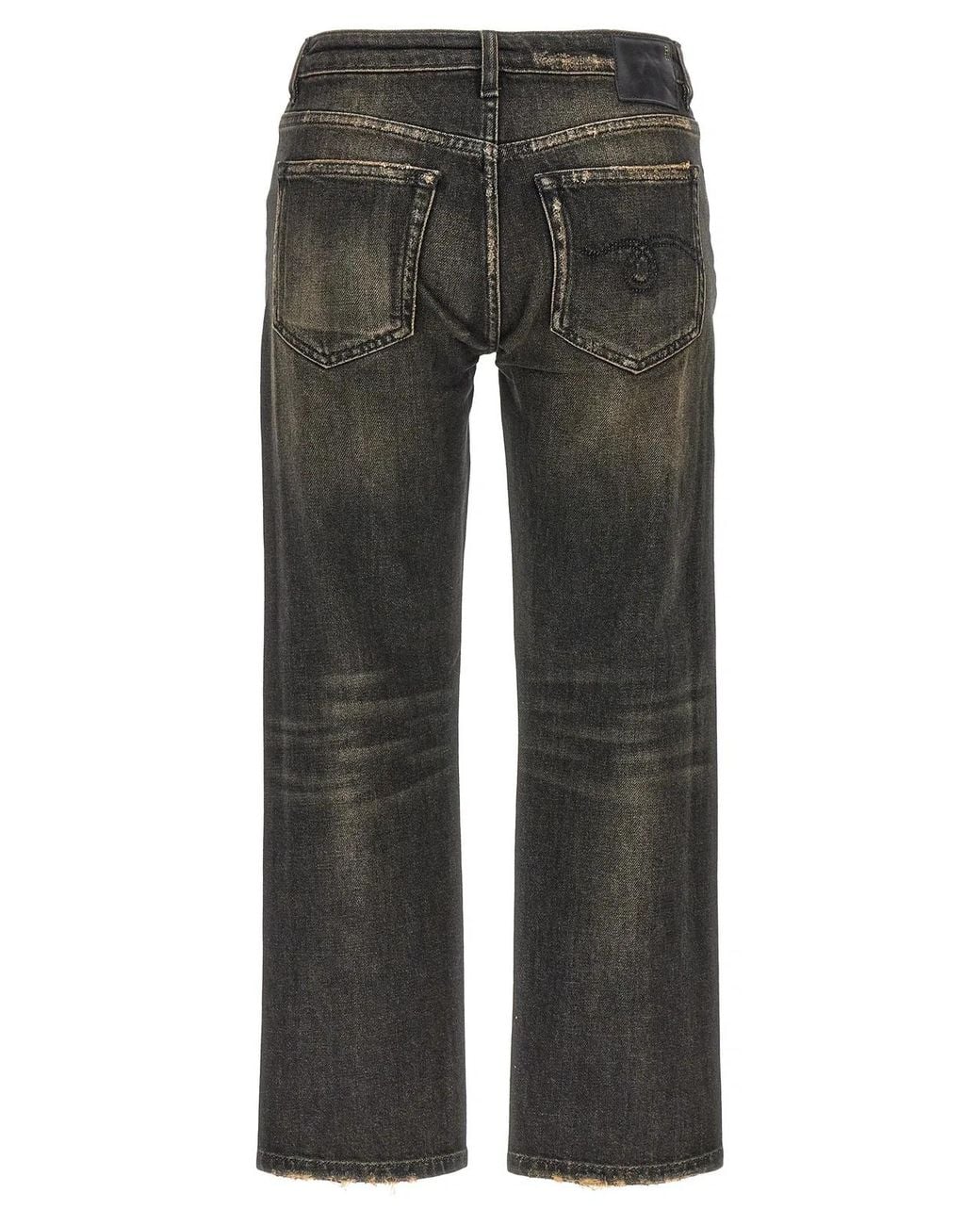 R13 Gray 'Boy Straight' Jeans