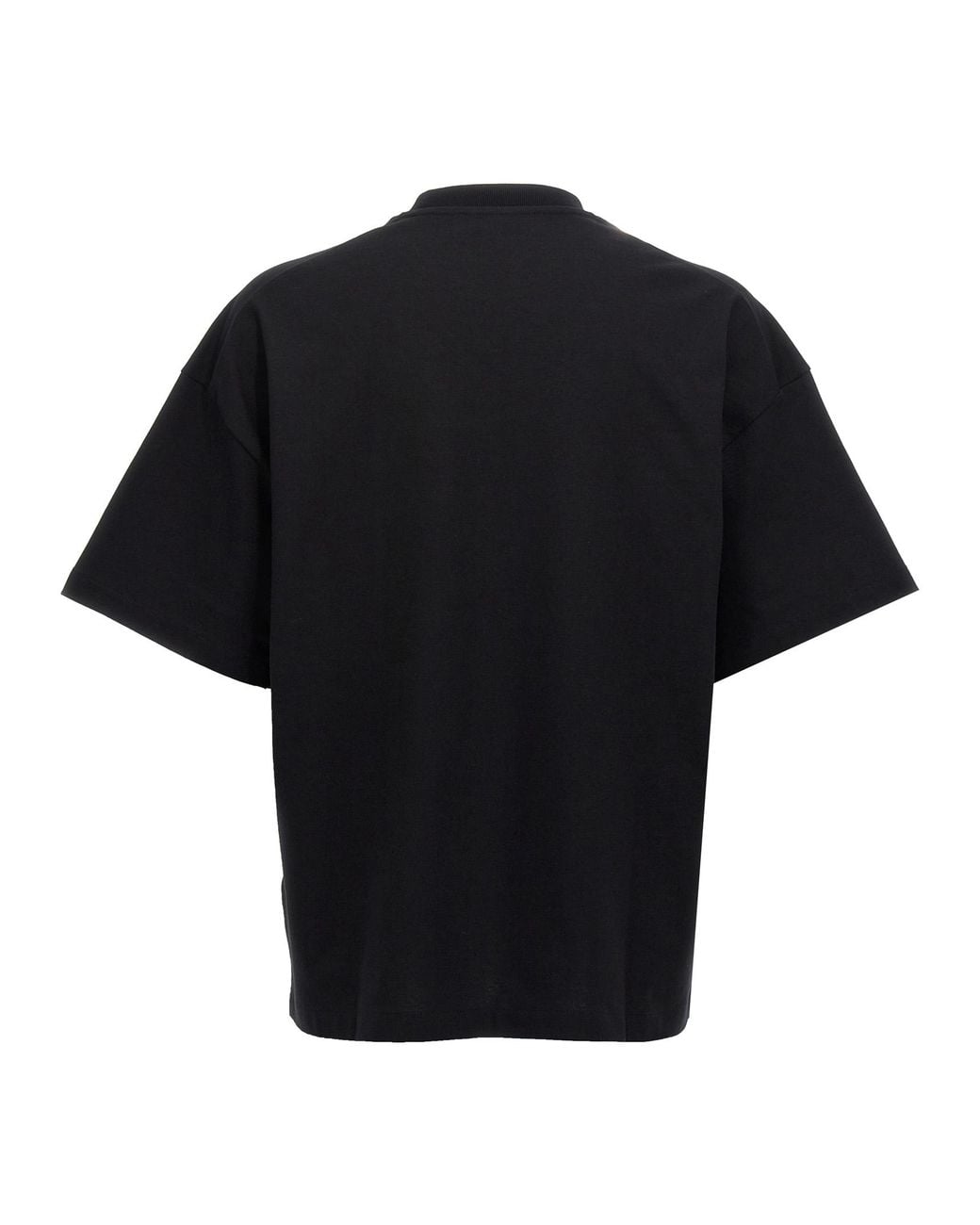 Jil Sander Black Logo Print T-Shirt for men