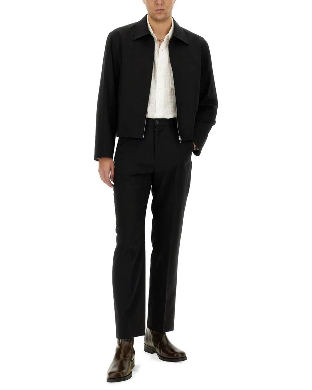 Our Legacy Black Tailored Chino Pants With Classic Design for men