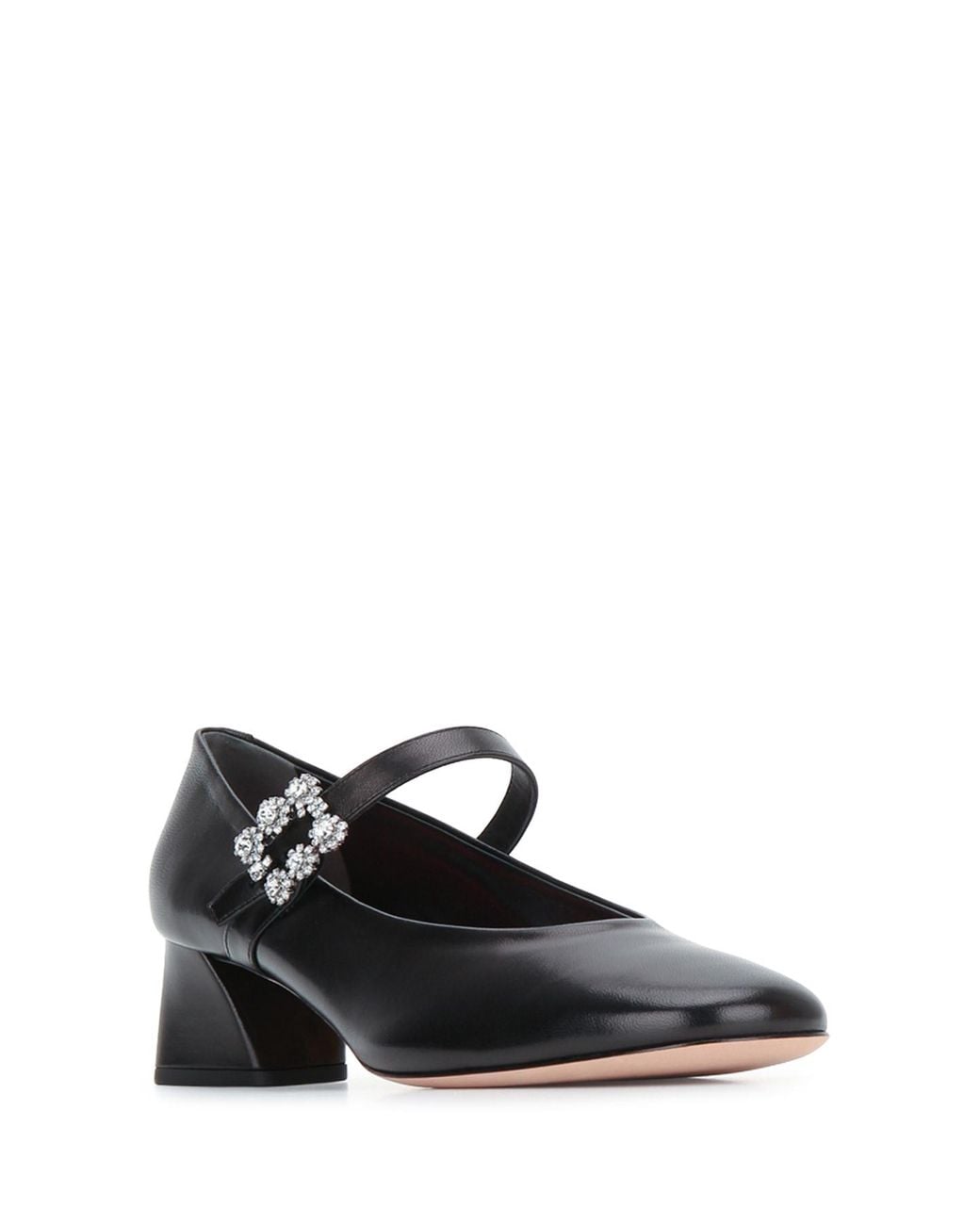 Roger Vivier Black Leather Pumps