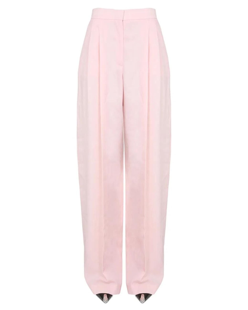 McQueen Pink Wide Leg Pants