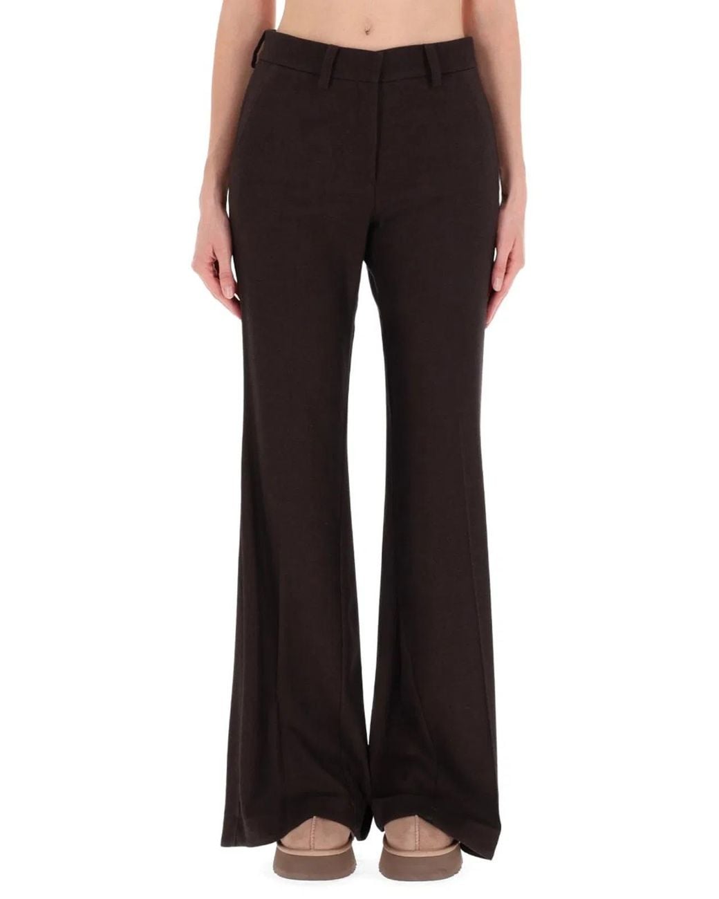 Alysi Black Flannel Pants