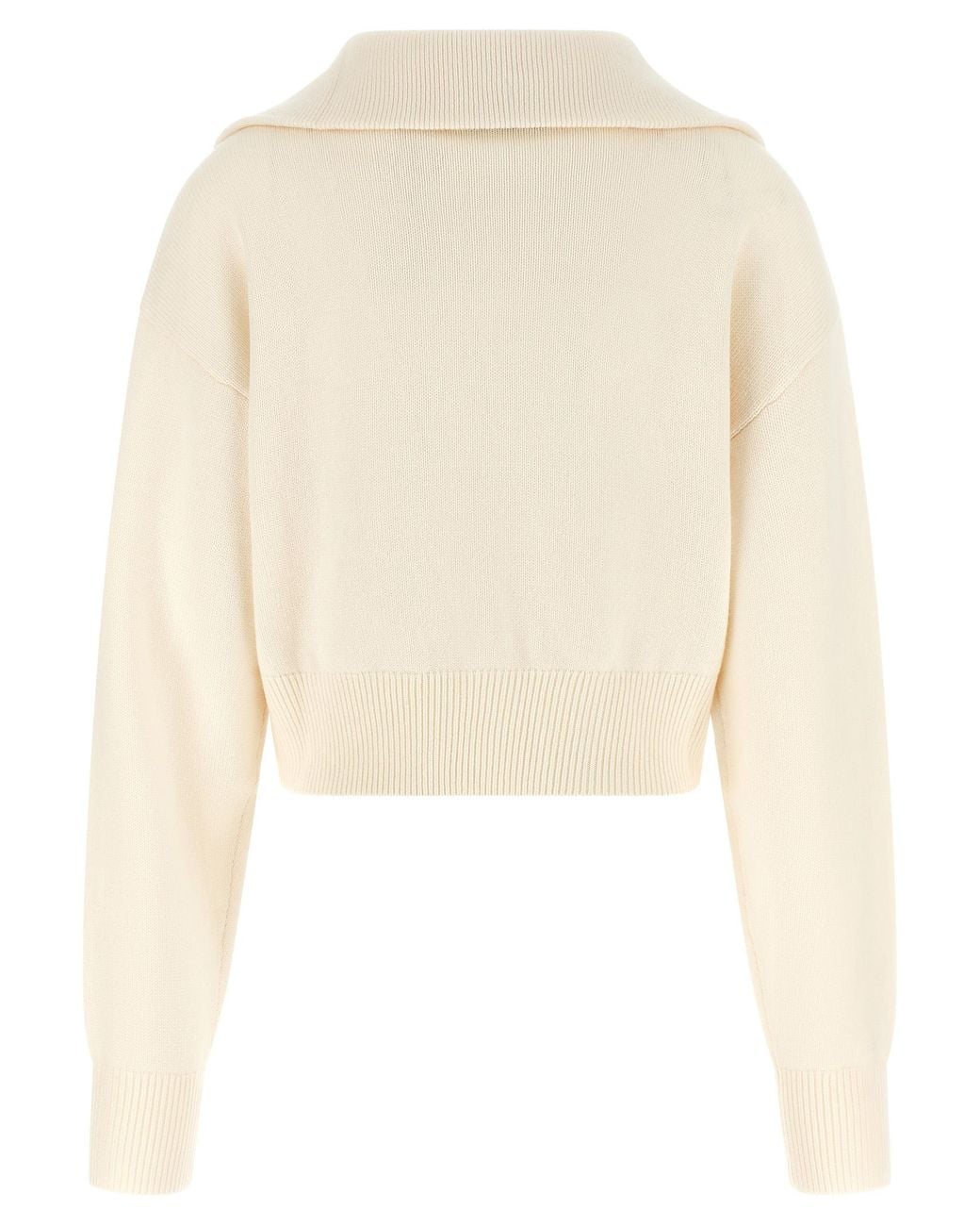 Coperni White Half-Zip Sweater
