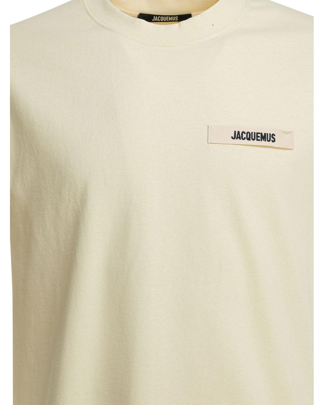Jacquemus Natural "Gros Grain" T-Shirt for men