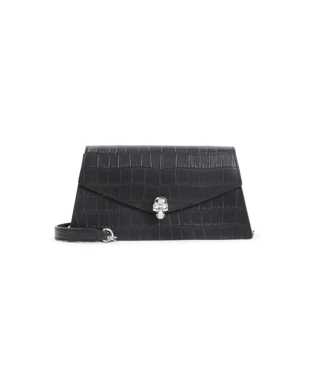 McQueen Black Skull Mini Bag
