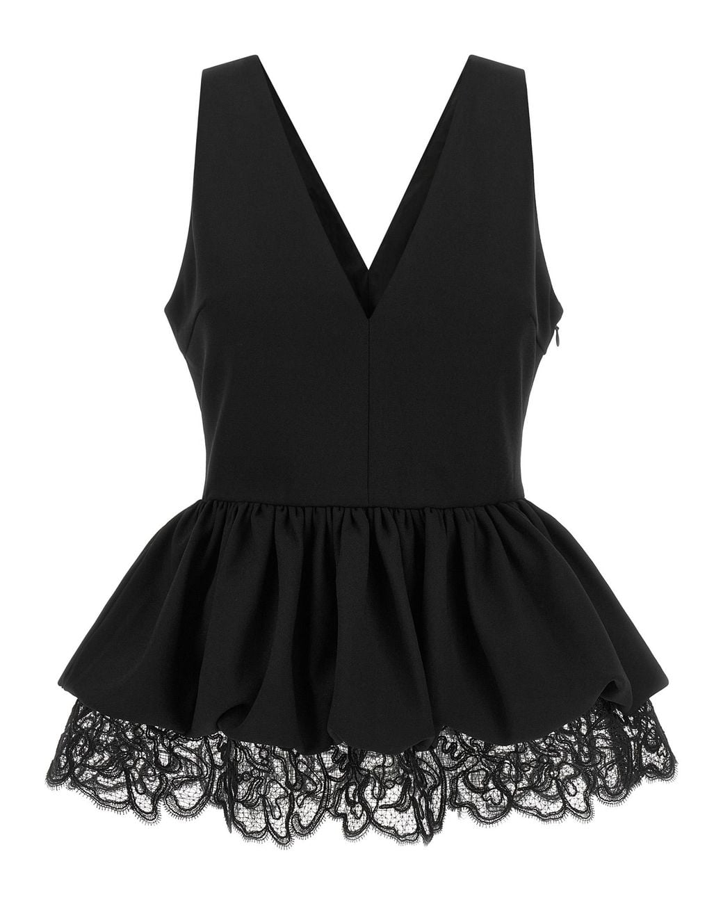 ROTATE BIRGER CHRISTENSEN Black Rotate Birger Christensen Peplum Top