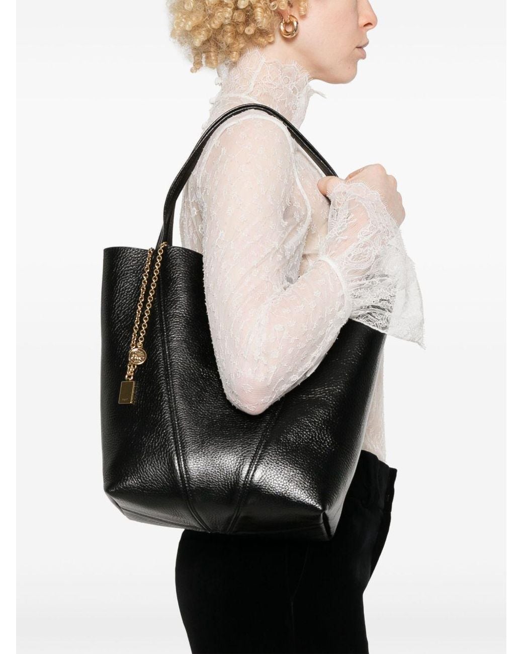 Chloé Black Spin Shoulder Bag