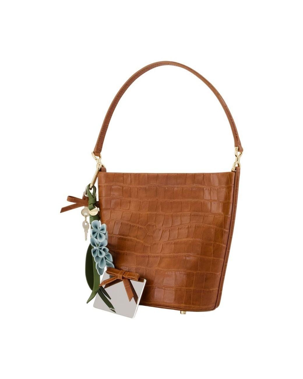 Self-Portrait Brown Bucket Bag