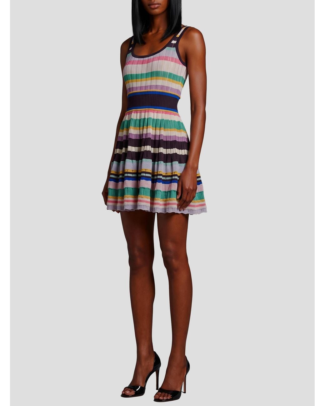 Alaïa Black Scoop Neck Mini Dress