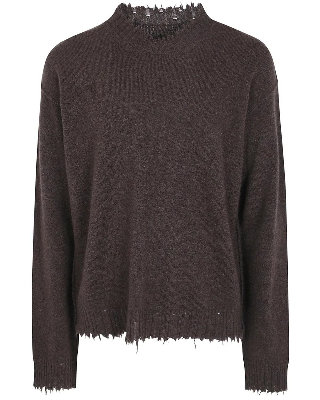 Uma Wang Brown "Plain Ws" Round Neck Top for men